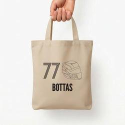 Bottas Helmet 2026 Tote Bag — Natural / Small