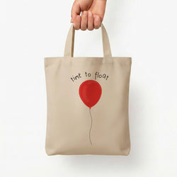 Time To Float - Clown Tote Bag — Natural / Small