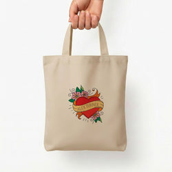 I love Alex Turner Tote Bag — Natural / Small