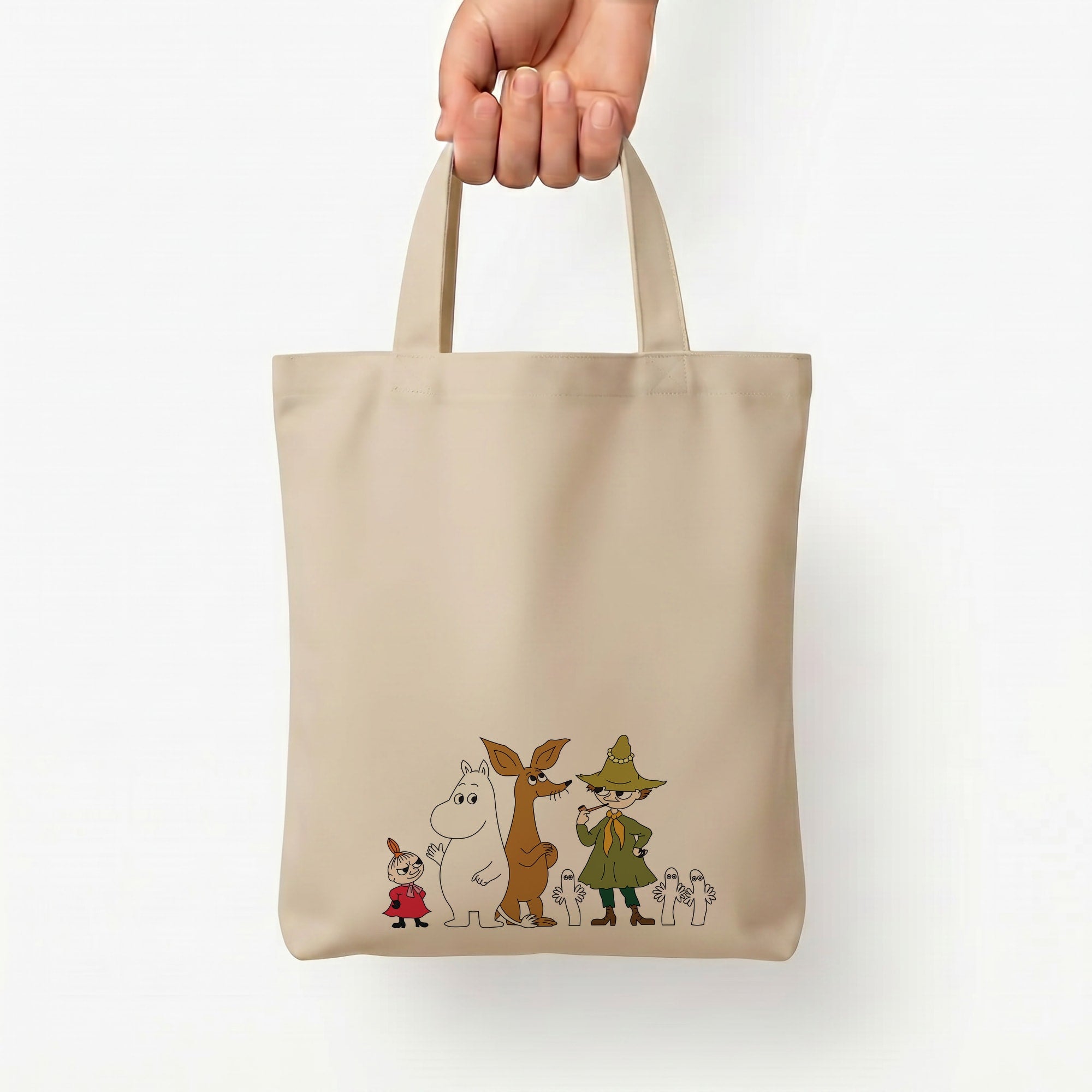 Moom Characters Tote Bag — Natural / Small