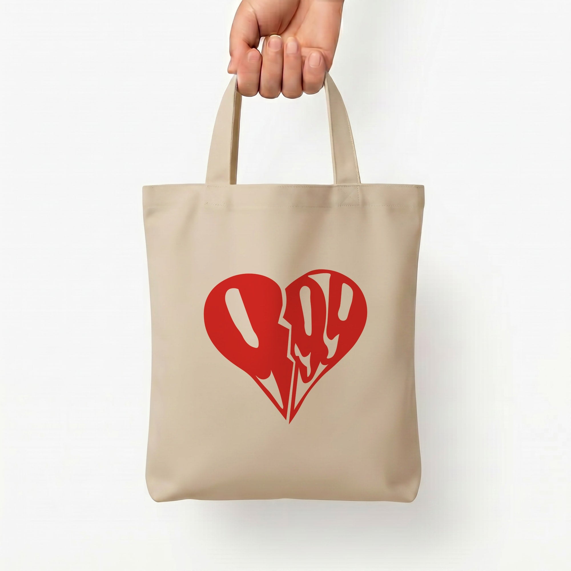 Heart - Juice Tote Bag — Natural / Small