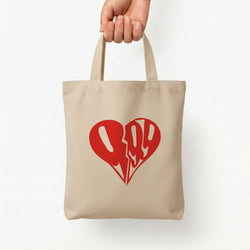 Heart - Juice Tote Bag — Natural / Small