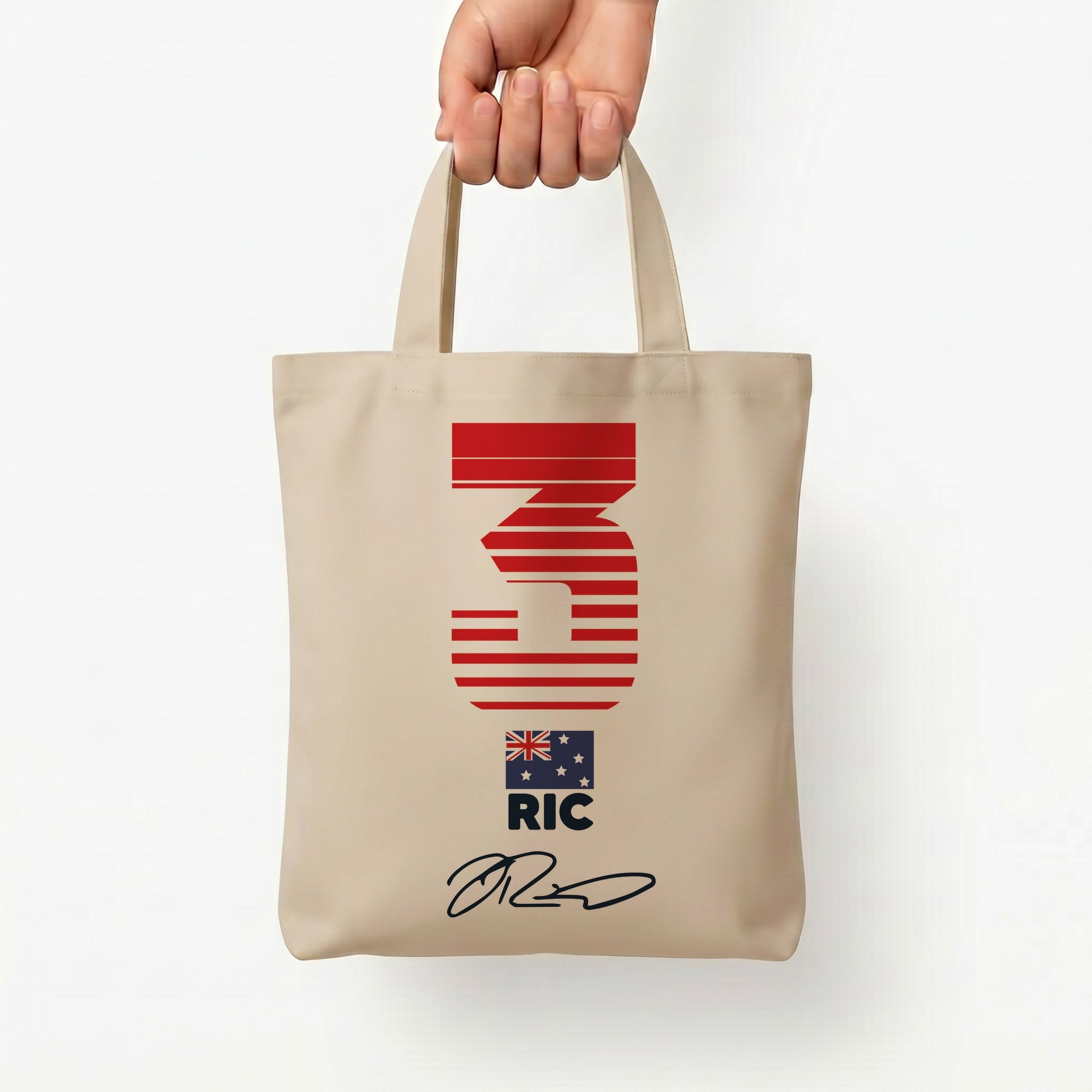 Ricciardo - F1 Tote Bag — Natural / Small