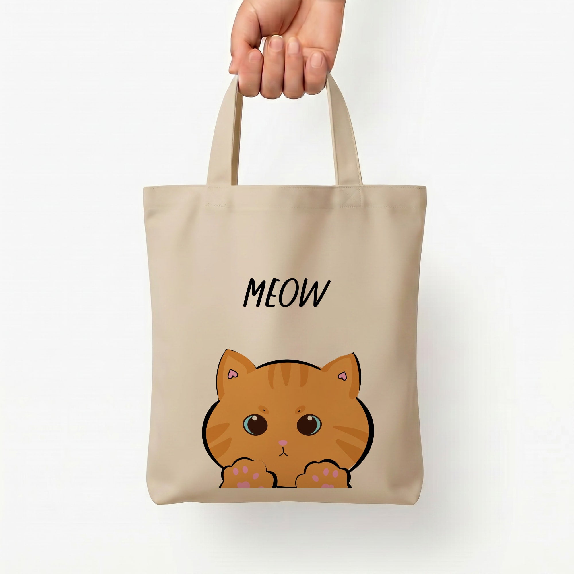 Ginger Cat - Cats Tote Bag — Natural / Small
