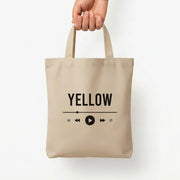 Yellow Music Player Tote Bag 5