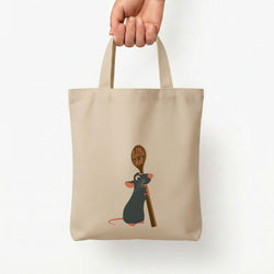 Chef Rat Tote Bag — Natural / Small