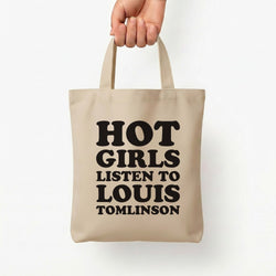Hot Girls Listen To Louis Tote Bag — Natural / Small