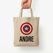 Captain America - Personalised Superhero Comic Tote Bag 5