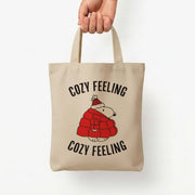 Cozy Feeling Cartoon Beagle Puffer Jacket Tote Bag 5
