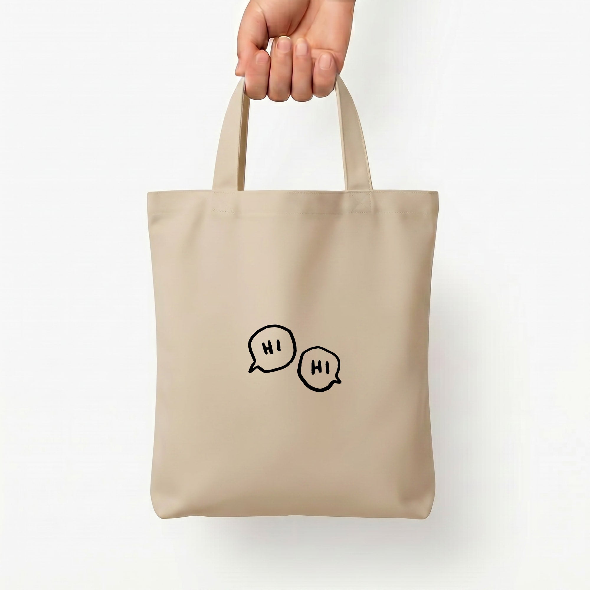 Hi Hi - Heart TV Tote Bag — Natural / Small