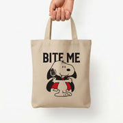 Bite Me Cartoon Beagle Tote Bag 5