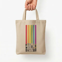 Lightsabers Tote Bag — Natural / Small