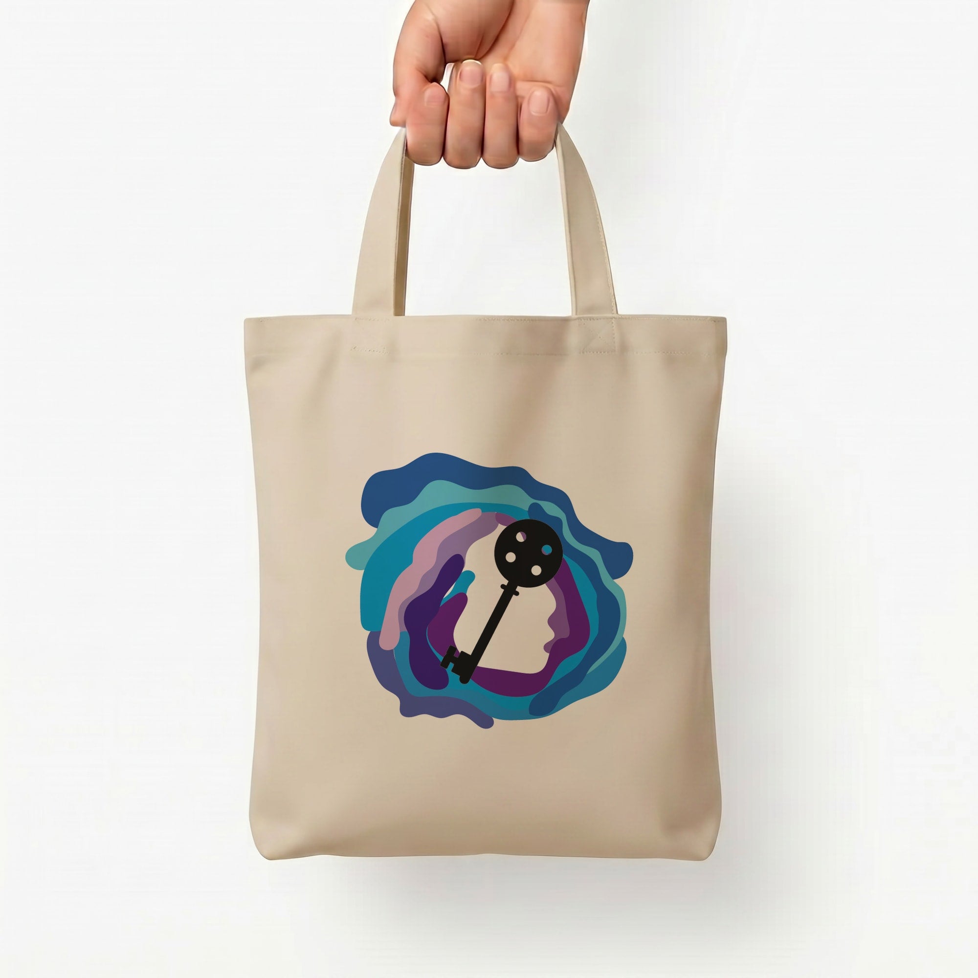 Coraline Key Tote Bag — Natural / Small