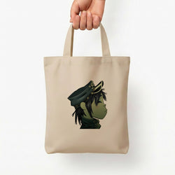 Green 2d Tote Bag — Natural / Small