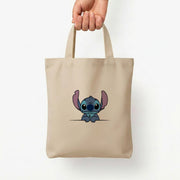 Alien Blue Leaning Tote Bag 5