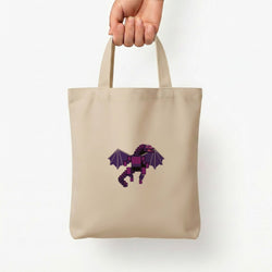 Ender Dragon Tote Bag — Natural / Small