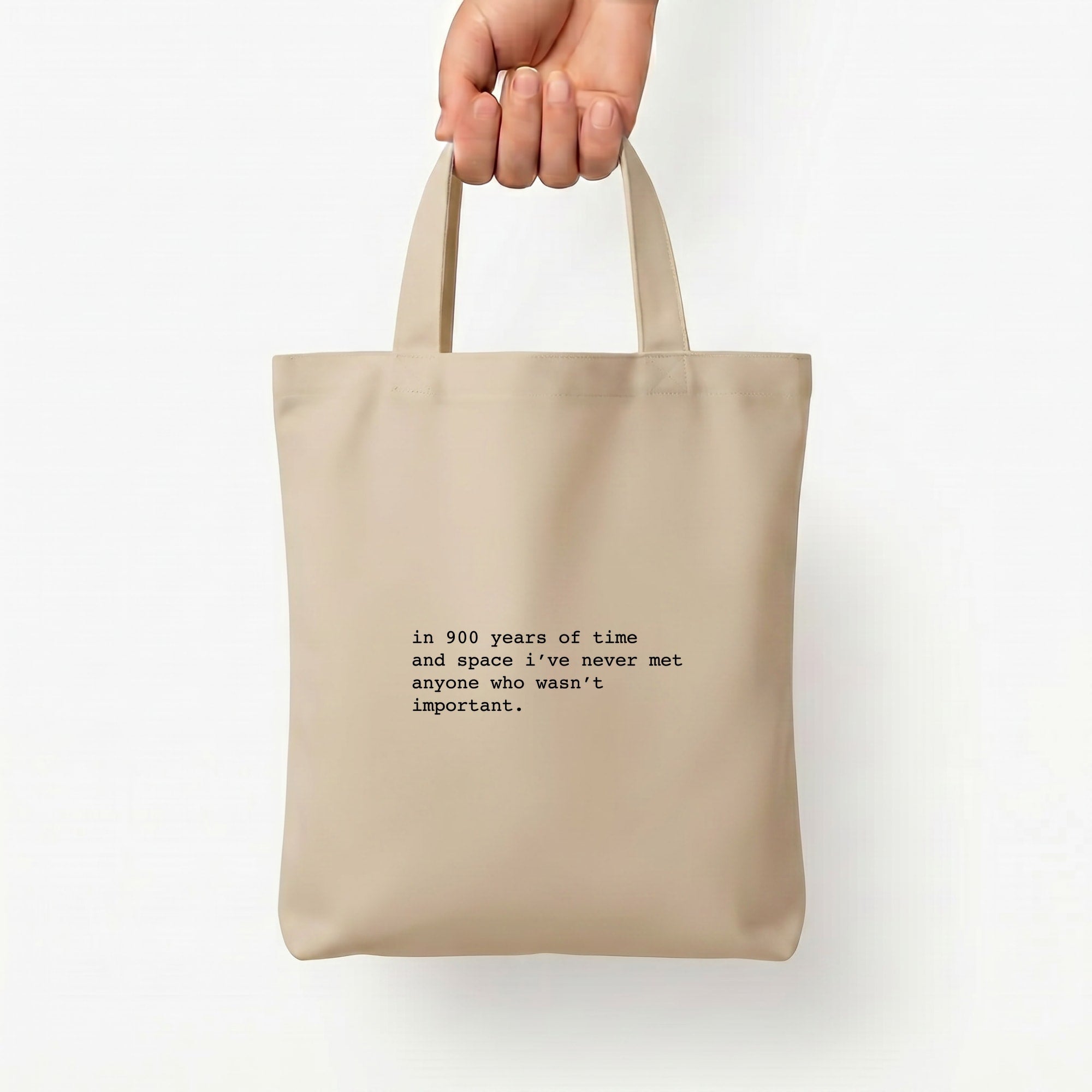In 900 Years Tote Bag — Natural / Small