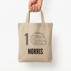 Norris Helmet 2026 Tote Bag — Natural / Small