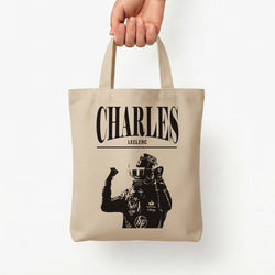 Charles Red And Gold Tote Bag — Natural / Small
