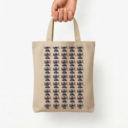 Stitch - Christmas Patterns Tote Bag — Natural / Small
