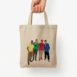 Members Purple Tote Bag — Natural / Small