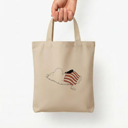 Moom On Grass Tote Bag — Natural / Small