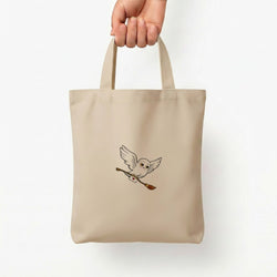 Messenger Owl Hedwig Tote Bag — Natural / Small
