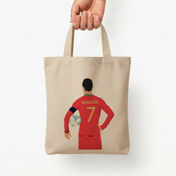 Ronaldo - Football Tote Bag — Natural / Small