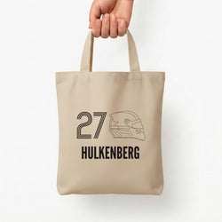 Hulkenberg Helmet 2026 Tote Bag — Natural / Small