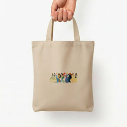 Fairytale Princesses Cast Tote Bag — Natural / Small