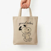 Good Vibes Cartoon Beagle Tote Bag 5