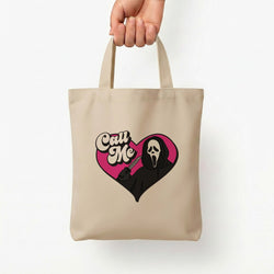 Call Me Heart Tote Bag — Natural / Small