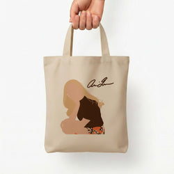 Vintage Pose Tote Bag — Natural / Small