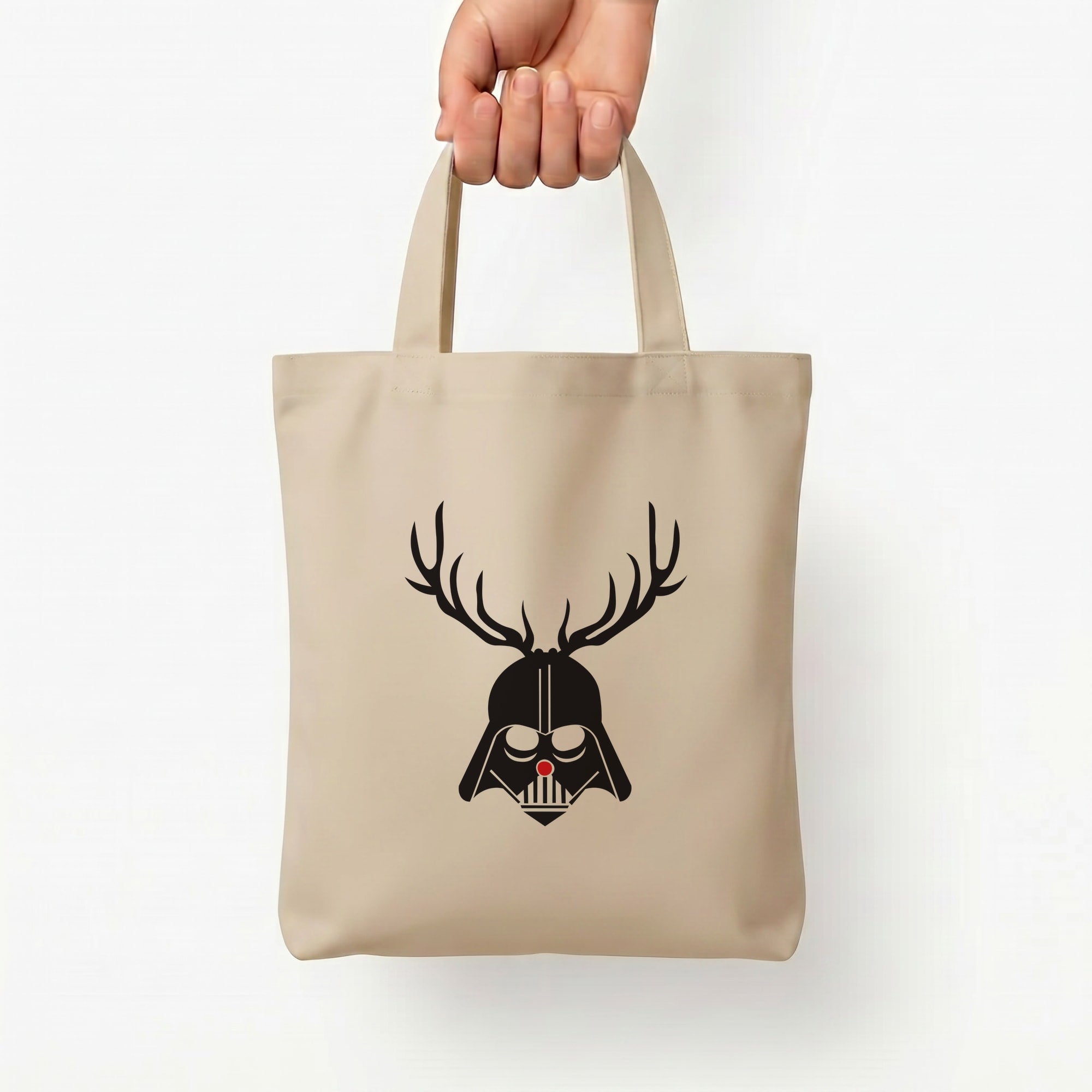 Christmas Darth Vader Tote Bag — Natural / Small