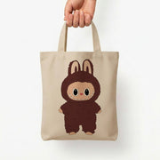 Cute Brown Monster Tote Bag 5