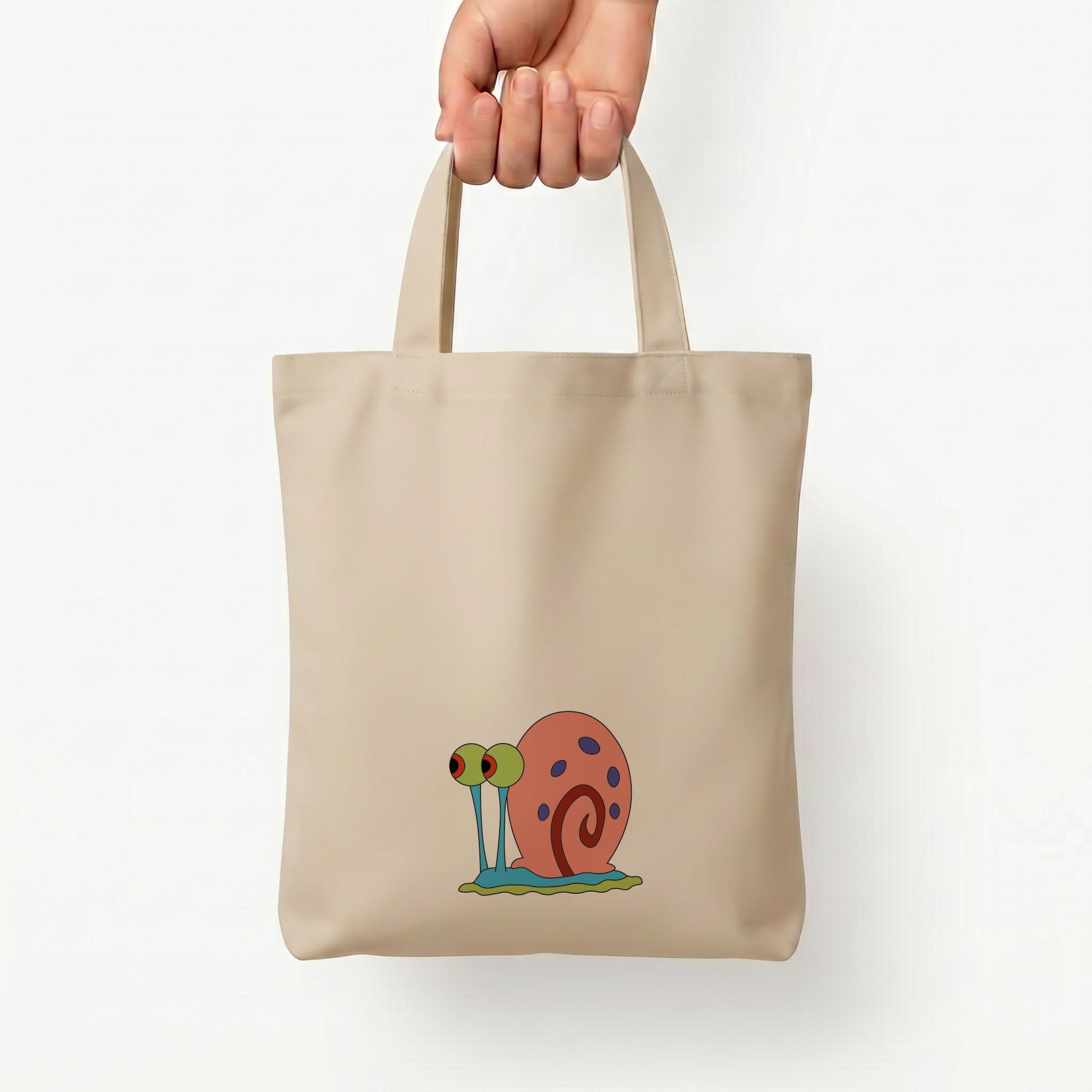 Gary The Snail Tote Bag — Natural / Small