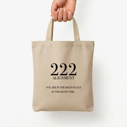 222 - Angel Numbers Tote Bag — Natural / Small