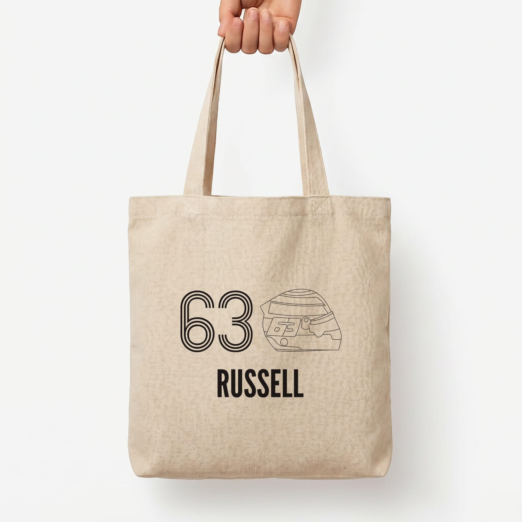 Russell Helmet 2026 Tote Bag — Natural / Large