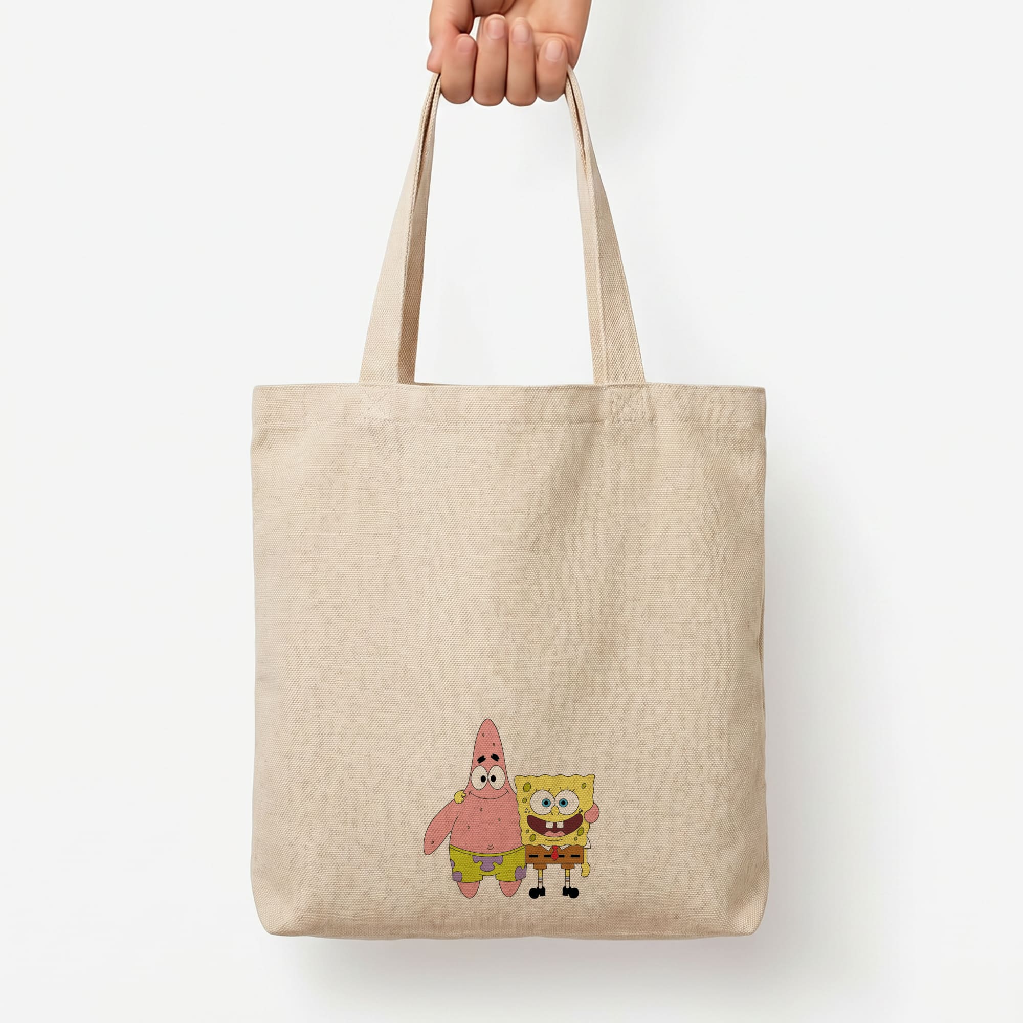 Patrick And Sponge Tote Bag — Natural / Large