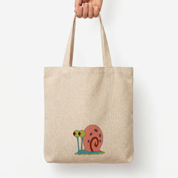 Gary The Snail Tote Bag — Natural / Large