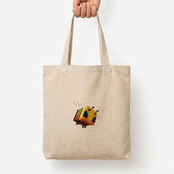Mining Bee Tote Bag — Natural / Large
