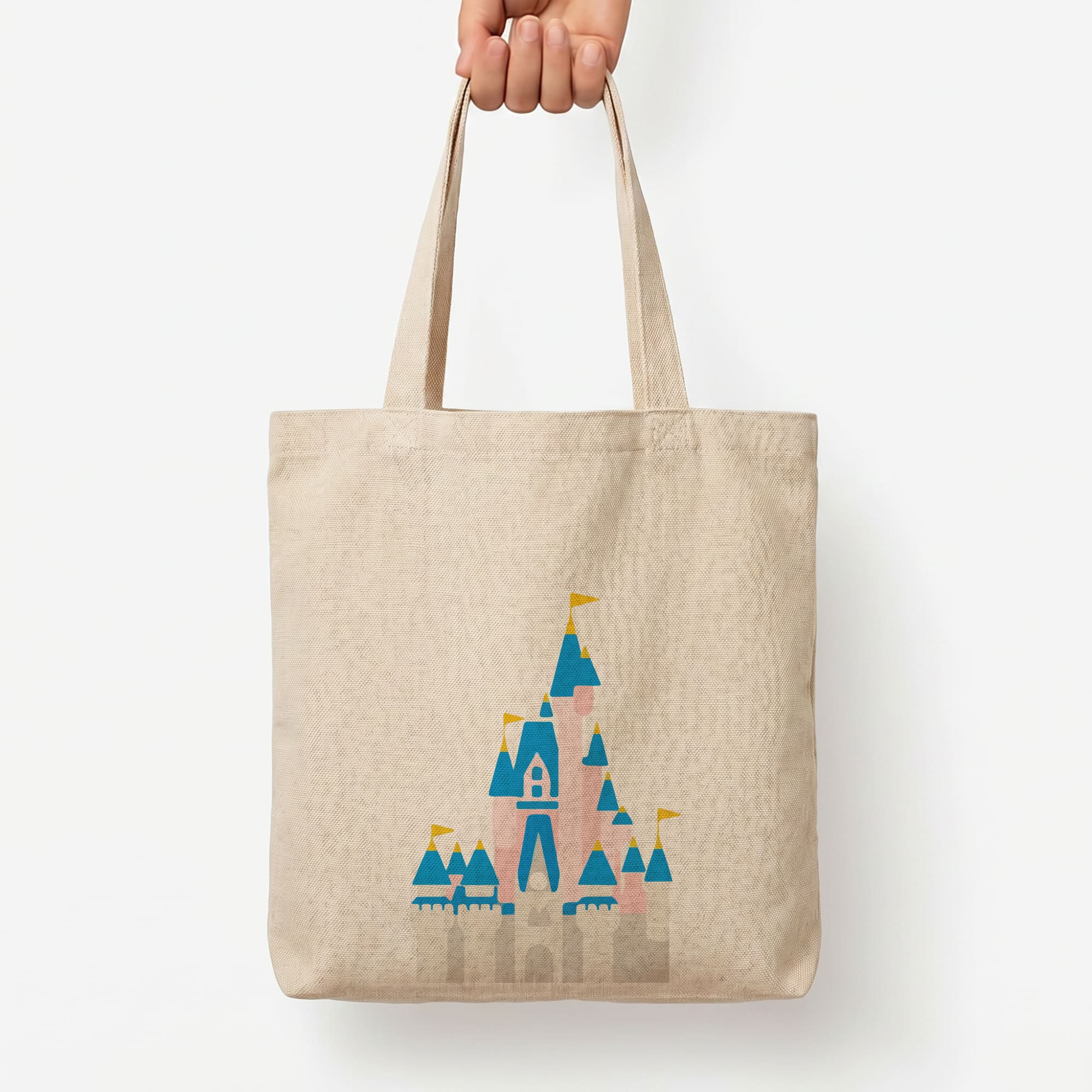 Fairytale Castle Tote Bag — Natural / Large