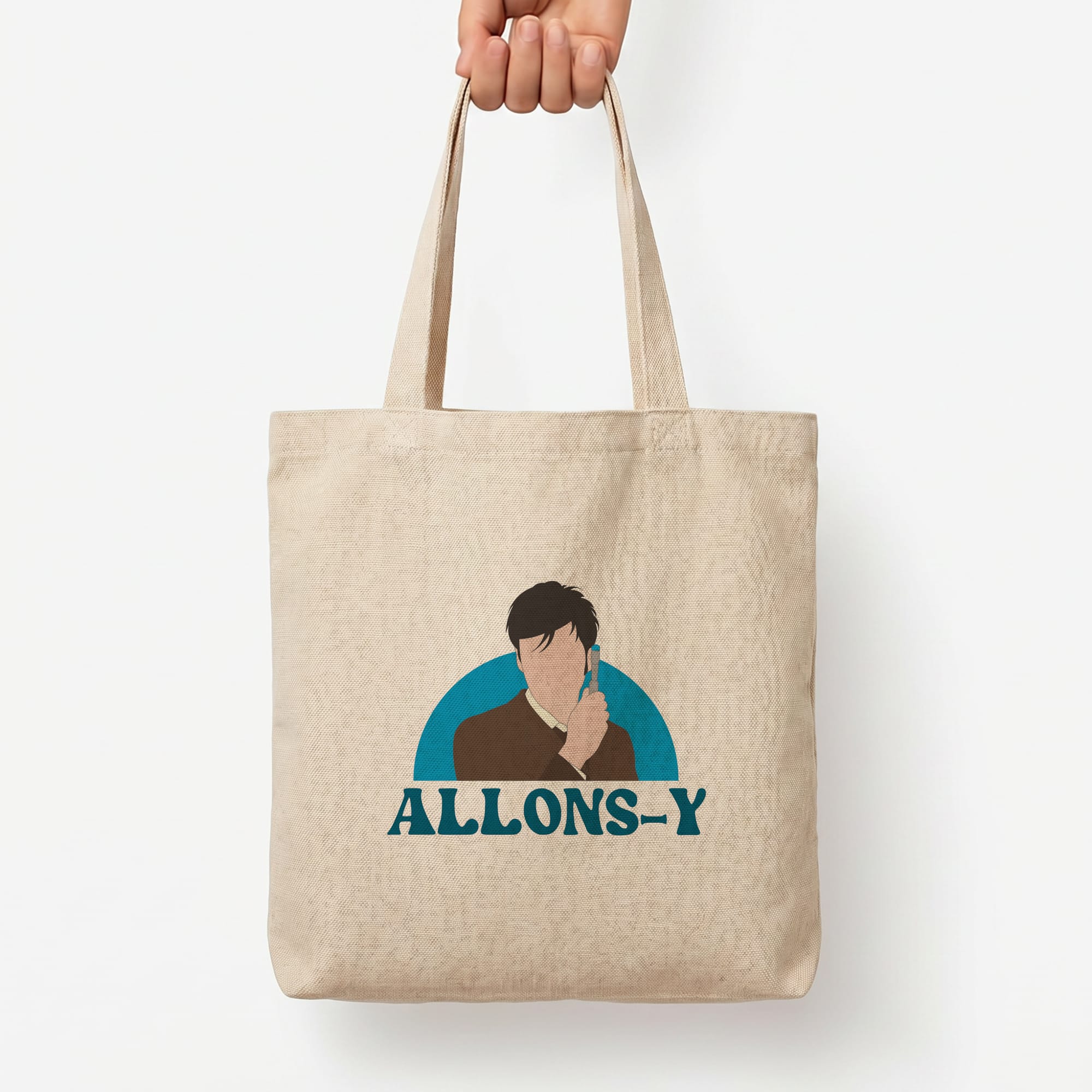 Allons-y Tote Bag — Natural / Large