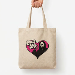 Call Me Heart Tote Bag — Natural / Large