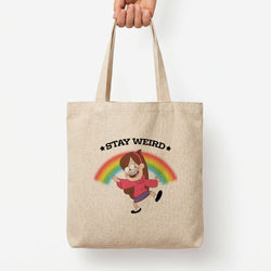 Stay Weird Tote Bag — Natural / Large