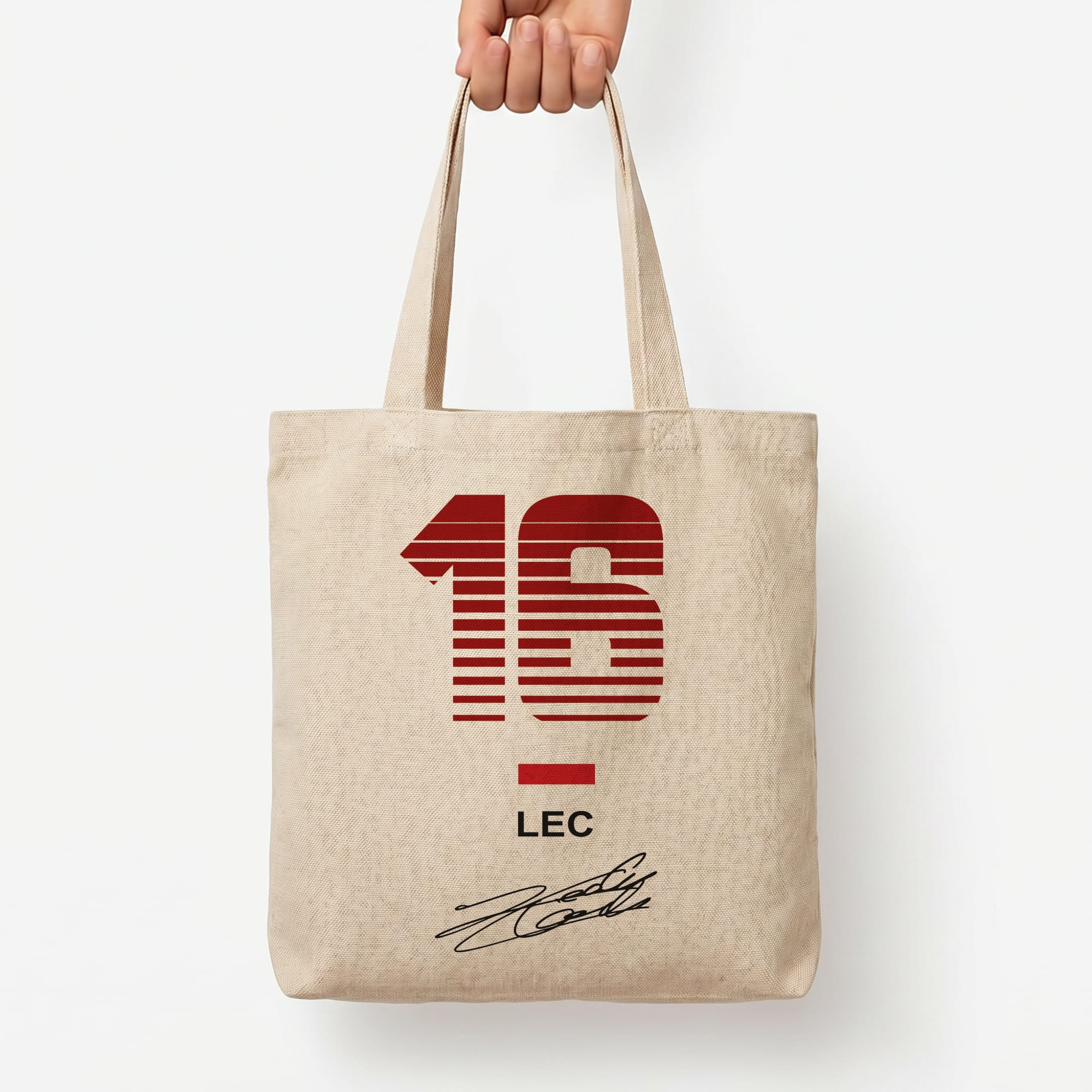 Leclerc - F1 Tote Bag — Natural / Large