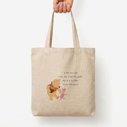 I'll Stay There Forever - Winnie Tote Bag — Natural / Large