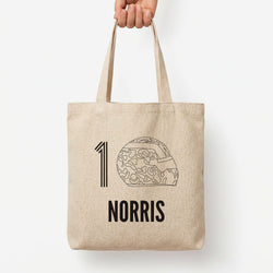 Norris Helmet 2026 Tote Bag — Natural / Large