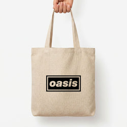 Band Name Tote Bag — Natural / Large
