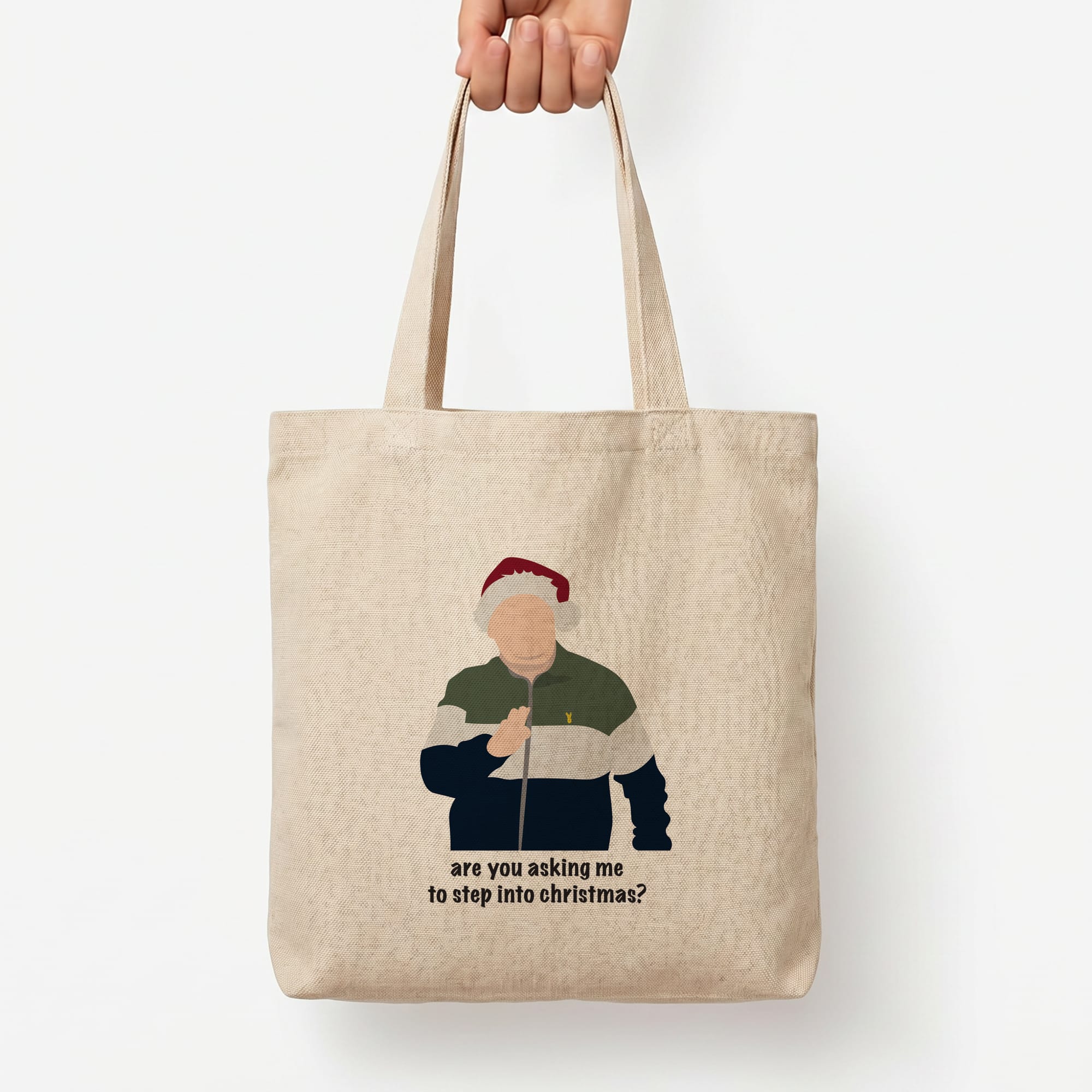 Are You Asking Me To Step Into Christmas - Gavin And Stacey Tote Bag — Natural / Large
